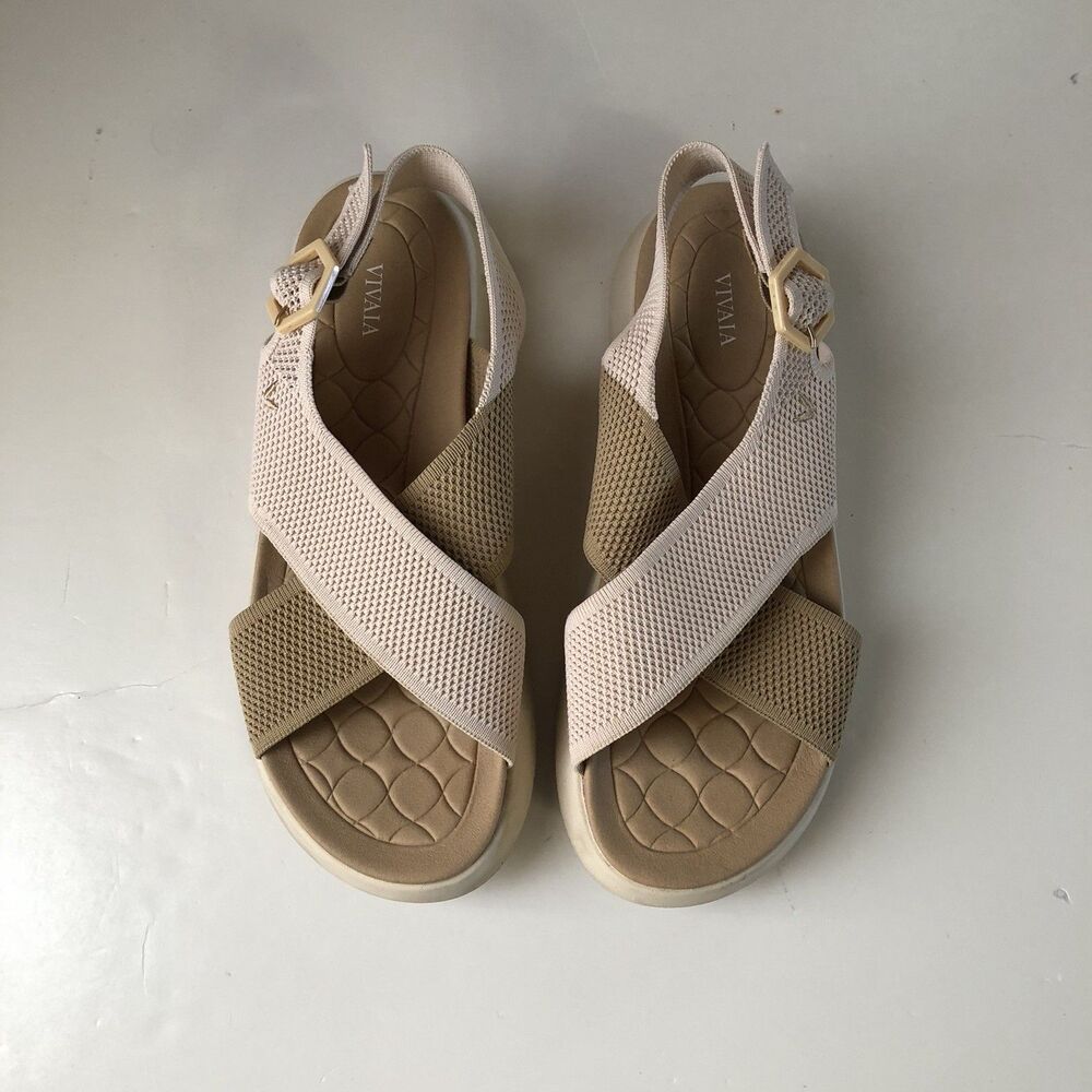 VIVAIA Kara AdaptAll Walker Sandals Ivory Nude Size EU 43 / US 11